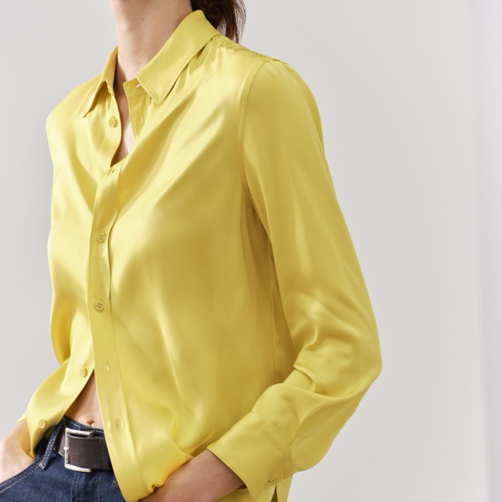 ZARA COLLECTION SLIM VISCOSE SHIRT  
 WOMAN COLLECTION blogger favorite